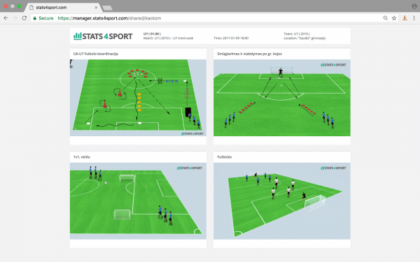Training session plan — illustration