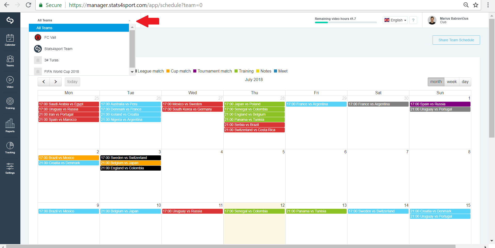 Calendar view — illustration